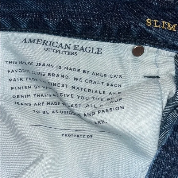 American Eagle Outfitters Men's Dark Blue Denim - Picture 7 of 8